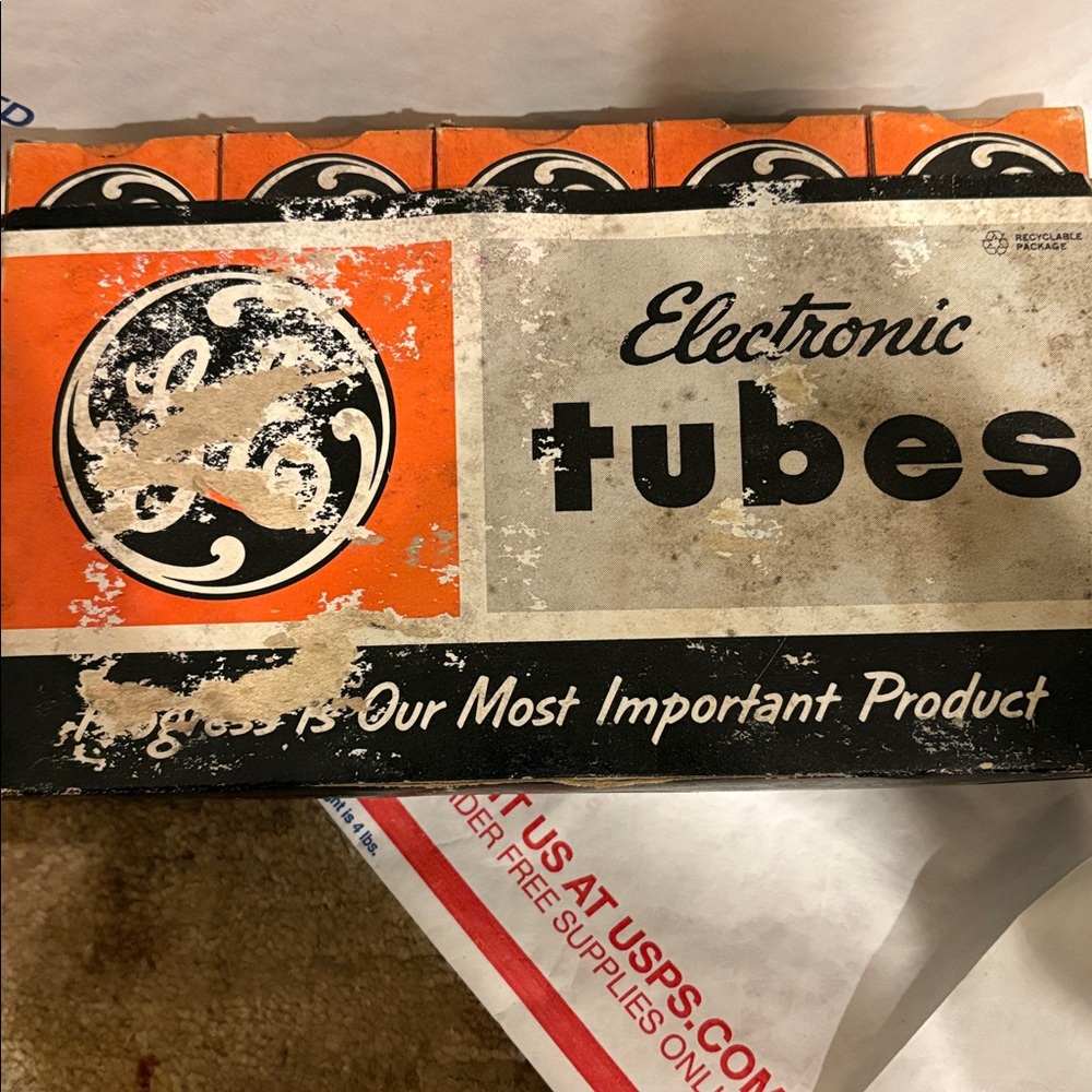 Vintage GE 211JZ6  Electronic Tubes original box of 5